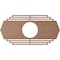 Ekena Millwork Chrysler Wood Fretwork Pierced Ceiling Medallion, Wood (Paint Grade), 20"W x 10"H x 5 1/4"ID x 3/8"T CMWP20X10X0375CSMF - alternate 3